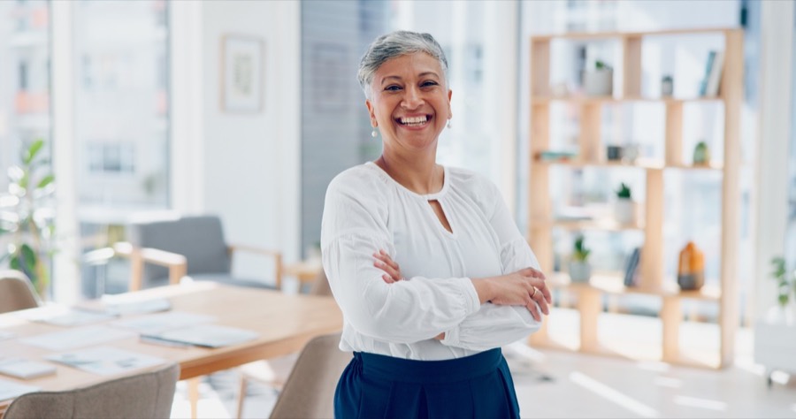 Senior woman business leader in an office