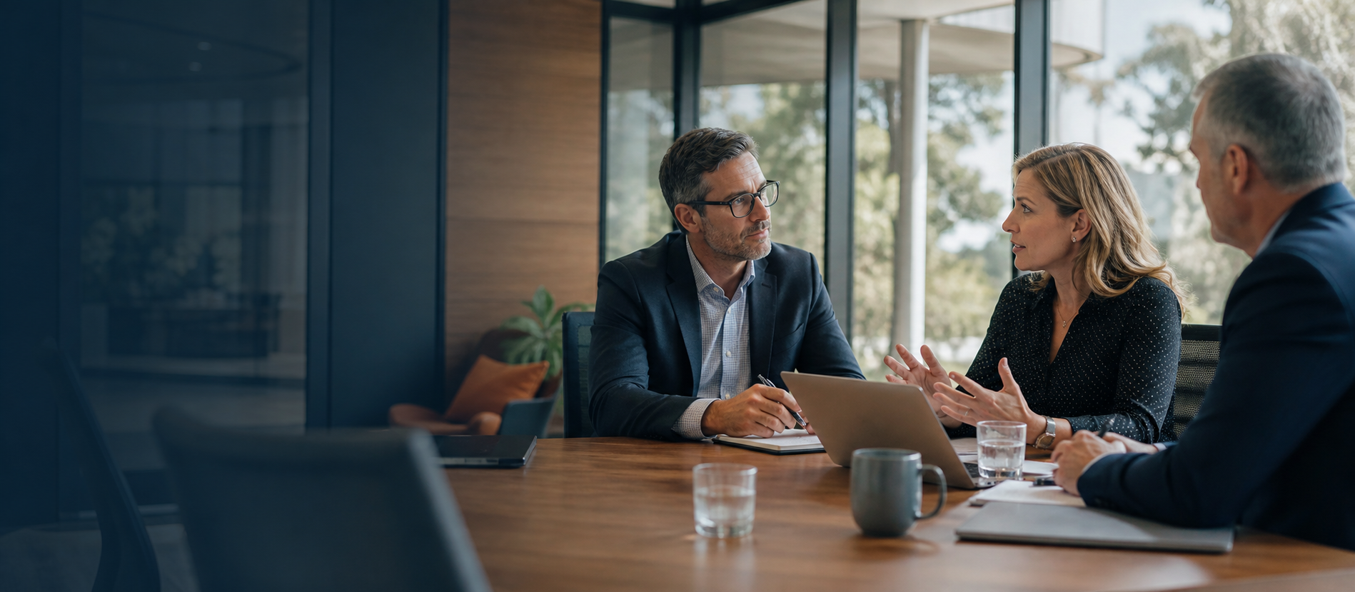 Trusted adviser sales conversation with a business customer