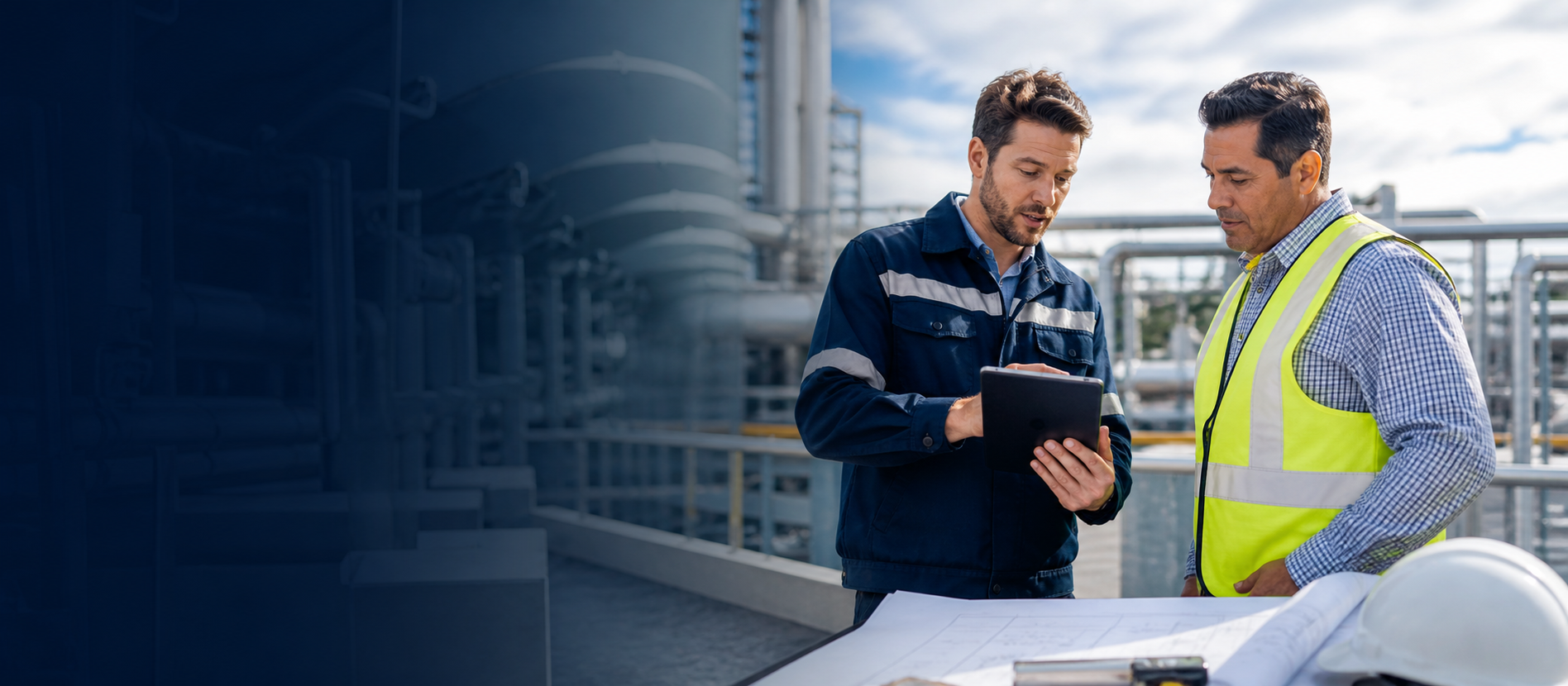 Technical customer-facing conversation on site